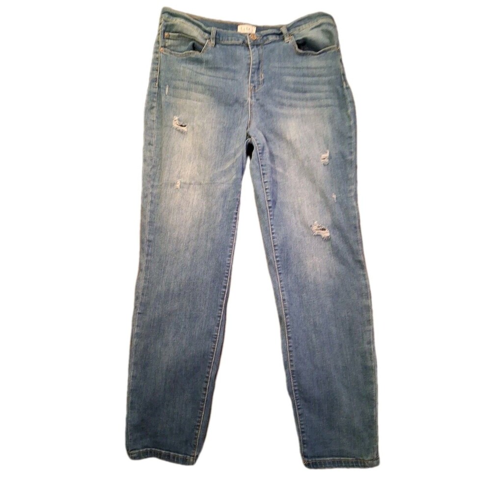 Nicole Miller New York Soho Mom's Jeans High Rise Ankle Skinny 16 Women's